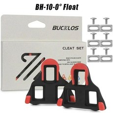BUCKLOS 자전거 페달 클리트 세트 SH10 SH11 SH12 잠금 페달 클리트 커버 도로 자전거 잠금 부품 용 SPD-SL 용 026 학위, [02] BH-10-0 Degree
