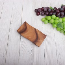 [단일] 웨이브 도마 1호 200 우드 아카시아 나무 플레이트 핸들 플레이팅보드 통원목