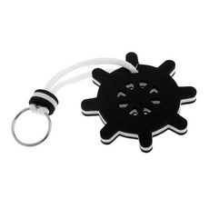 플로팅 키 체인 물 부력 요트 보트 세일링 폼 플로트, 2. Black, 블랙, 1개