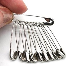 옷핀 중형 10개입 고정 의류 휴대용