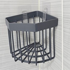 혜명생필품마트 부착식 물빠짐 선반 수납선반 주방선반 설거지 플라스틱선반 다용도식기건조대, 그레이