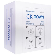 CK 일회용 비닐가운, 화이트, 1개