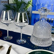 DFMEI LUTIANNENG家用無鉛玻璃旋轉醒酒器, 1個, 1L