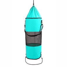 휴대용 보트 쓰레기 봉투 재사용 가능한 쓰레기 봉투 해양 폰툰 액세서리 카약 캠핑 쓰레기 봉투, Blue, 1개