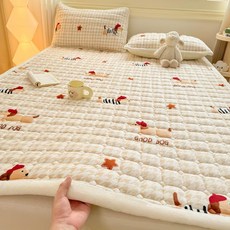 얇은토퍼 미끄럼 방지 부드러운 시트 플러시 가정 양털 싱글 두꺼운, 1cm, 닥스훈트