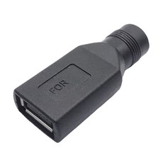 휴대용 USB에서 DC5521 충전 어댑터 5V에서 변환 헤드 블랙 노트북 플러그, 02 a