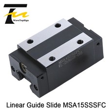 PMI 선형 가이드 슬라이드 캐리지 블록 MSA15S MSA15SSSFC 슬라이더 고정밀 레일에 소음 없음 CNC Diy 부품, 1개