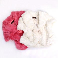 보니또 여아 페이크퍼 볼레로조끼