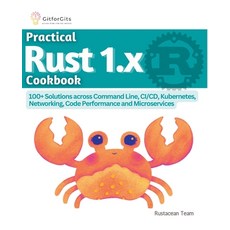 (영문도서) Practical Rust 1.x Cookbook Paperback, Gitforgits, English, 9798215699140