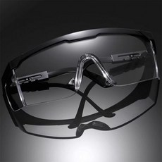 다용도 보안경 일체형 실드형 작업 보호 고글, 블랙, 1