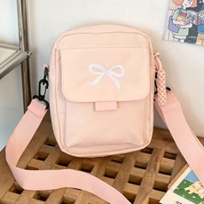 솔솔마켓 리본 포인트 여아 크로스백 초등학생 휴대폰 데일리 미니가방