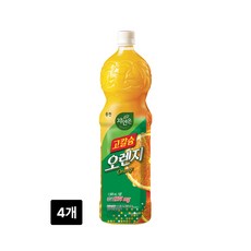자연은 고칼슘 오렌지 페트 1.5L, 4개