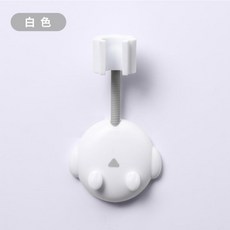 蓮蓬頭支架 360度旋轉淋浴頭掛架, 1個, 免打孔360°蓮蓬頭支架【白色】一入
