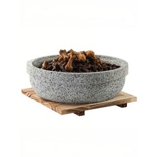 석재 강아지 밥그릇 식기 애견용품 사료접시 지름 돌그릇 리넨화이트 확대형 깊은 돌그릇 22cm 표준, 돌그릇 12cm