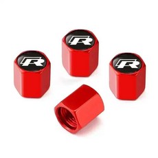 신형 유니버셜 자동차 휠 타이어 밸브 스템 캡 커버 티구안 골프 보라 제타 비, 1. B-Red, 1개