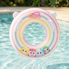 캐치티니핑 KC인증 어린이 물놀이 안전 이중마개 손잡이튜브 70