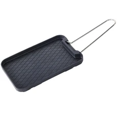 Soomloom 알루미늄 합금 그릴 트레이 가벼운 바베큐 플레이트 야외 캠핑 조리 도구용 그릴 베이킹 트레이