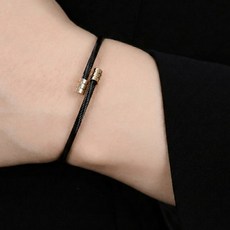 티키타 남자 얇은 팔찌 뱅글 스트링 써지컬스틸 like coffee