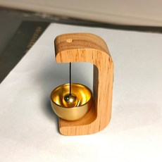 木門鈴 風鈴 吸門式磁吸 新中式裝飾, O號原木C型 盒裝