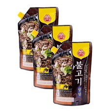 오뚜기 불고기양념(스파우트팩) 480g 3개, 1세트