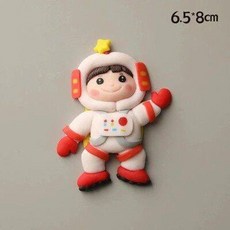 우주인 케이크 장식 항공우주 달 우주 비행기 로켓 소년 생일, 1개, 소프트세라믹2세대우주인