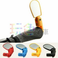 把塞後照鏡 單個價 腳踏車後視鏡 公路車安全鏡, 1個, 黑色