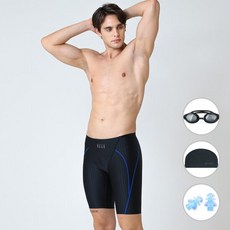 베이직엘르 4종세트 남성 5부 사각 실내수영복 BEZT404K 2472182