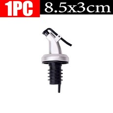 누수 방지 마개 10개입 고무 필수품 와인 플러그 푸어러 오일 간장병 올리브 주방, Silver A1pc