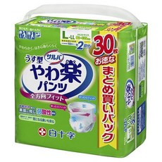 白十字 柔軟舒適褲型成人紙尿褲, 1個, 30入, L-LL