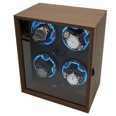 木質上鏈盒 靜音搖表器 自動旋轉手錶盒 開蓋自停