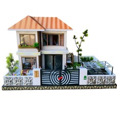 古德 紙紮發財居溫泉版 2層樓別墅 / 往生用品 / 附封條 / 清明 掃墓 祖先 / 紙紮屋 / 金紙