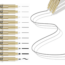 미술용 그림스케치 드로잉펜세트 얇은