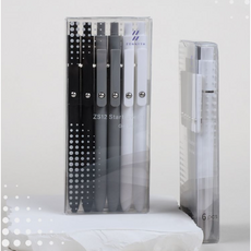 STAGEEK 블랙 젤 펜 12Pcs 파인 포인트 매끄러운 필기 3개의 리필 추가 저널링용 퀵 드라이 사무실 노트 학용품 간호사 에스테틱, Black Gray White