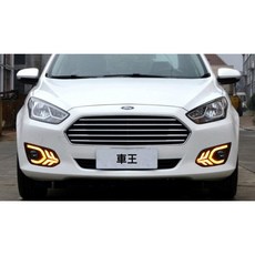 車王汽車精品百貨 福特 Ford ESCORT 飛機款日行燈 晝行燈 帶轉向 霧燈改裝，提升行車安全, 1個
