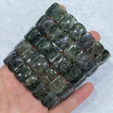 《泓潤》綠髮晶手排 天然水晶, 1個