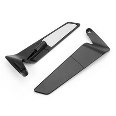 摩托車後照鏡 機車後照鏡 電動車通用後視鏡 帶轉向燈信號燈 高清防眩目, 1個, 飛衣款