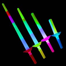 길어지는 LED 4단 광선검 (1개) 축제 콘서트 응원봉 마술검 요술검, 1개, 단일상품1, 1개