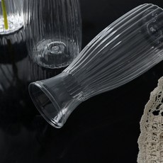 透明塑膠花瓶 簡約風格裝飾品, 透明花瓶
