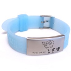 아이블링블링 제작 미아방지팔찌 치매어르신 예방 팔찌, 핑크(야광x), 1개