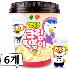 뽀로로 떡볶이 크림맛 115g, 6개