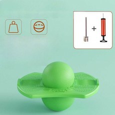 스카이콩콩 무소음 점핑볼 실내운동 밸런스공 유아체육 키성장 다이어트 성인용 점핑, 1개, 기본 그린 (펌프+니들)