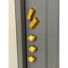 행운 금괴 냉장고 마그넷 부자되는 인테리어 소품 장식, 5. 빅 원보 2개 미니 원보 3개