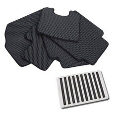 미소 이중 벌집 카매트 일반형 + 메탈 레이싱 발판 패드, 쉐보레 더넥스트 스파크 (2015년~), 블랙