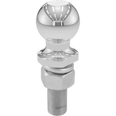 커트 40074 크롬 트레일러 히치 볼 6000파운드 지름 2인치 샹크 1 x 3인치