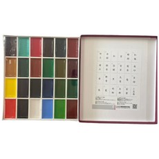 耕硯齋 日本鳳凰顏彩 12色 18色 24色 36色 國畫顏料套裝, 1個