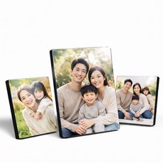 신원액자 디아크액자 주문제작 사진인화 아크릴액자_사각푸울액자_웨딩 돌잔치 백일 졸업 가족사진액자 포토테이블액자, 아크릴액자 (무프레임)