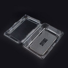 소량)SB-312 감말랭이 오이 고추 과일 투명 플라스틱 포장 용기 박스 케이스 나물 버섯 곶감 상자, 1개