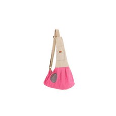 베스펫 강아지 고양이 외출 가방 애완동물 크로스 백, 핑크, 1개