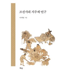 朝鮮時代地主制研究, 李世榮 著, 慧眼