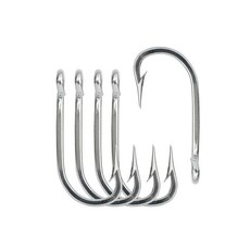 BLUEWING Needle Point 트롤링 후크 5피스 스테인리스 스틸 낚시 민물 바닷물 낚시용 매우 날카로운 물고기 후크 사이즈 16/0121542, 사이즈 09: 16/0, 5개